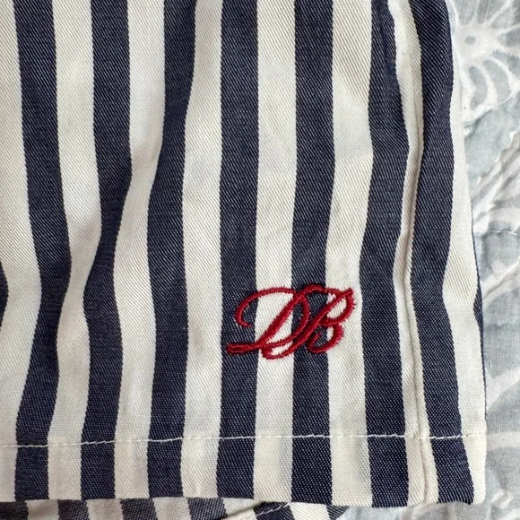 Dairy Boy Navy Striped Boxer Shorts Size S/M Brand New - Picture 3 of 6